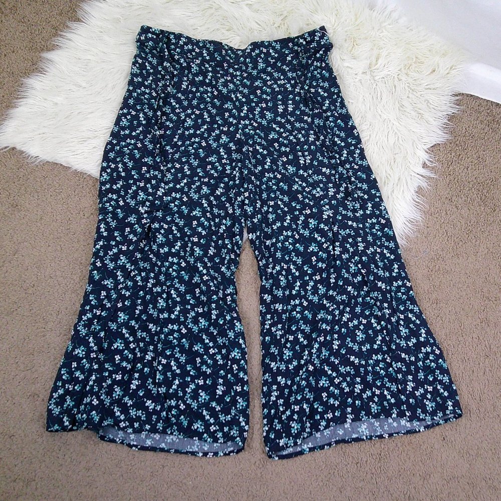 J. Jill Floral Wrap Style Pants L